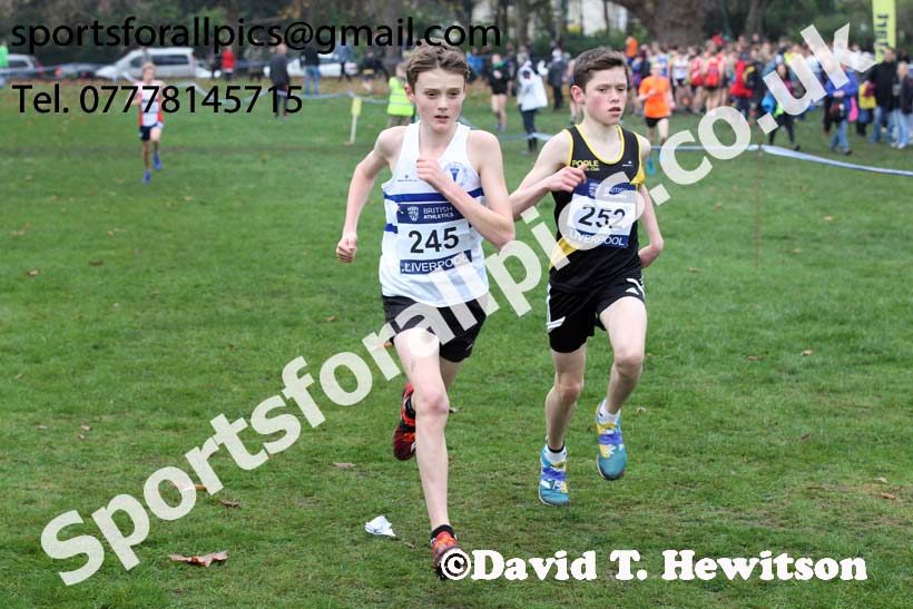Boys under-13s British Athletics Liverpool Cross Challenge, Sefton Park, Liverpool. Photo:  David T. Hewitson/Sports for All Pics